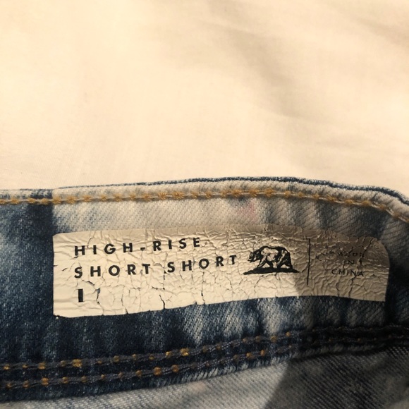 Bullhead high rise short short jean shorts 1 - Picture 5 of 5